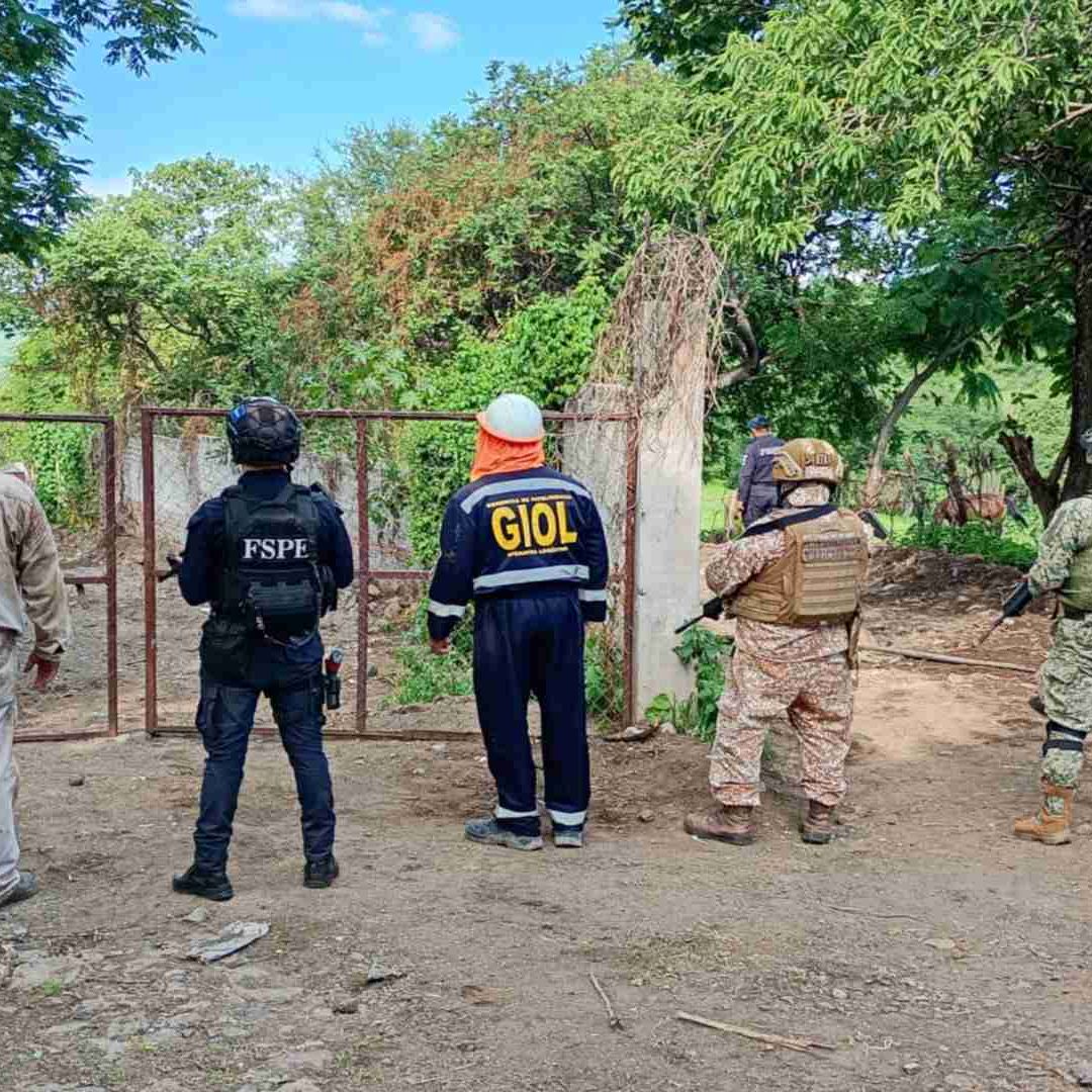 La zona fue resguardada.